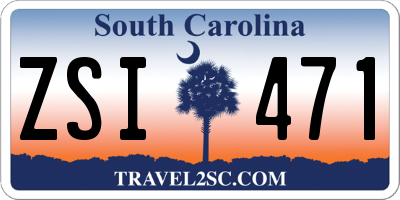 SC license plate ZSI471