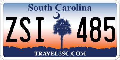 SC license plate ZSI485