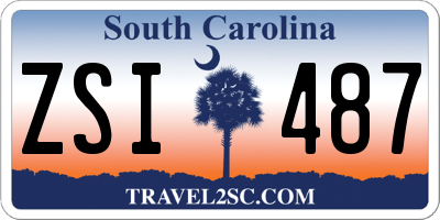 SC license plate ZSI487