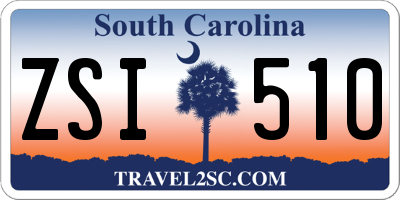 SC license plate ZSI510