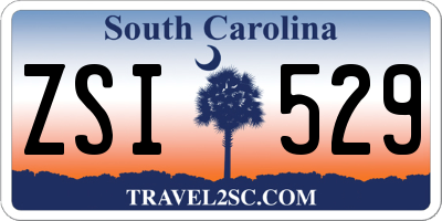 SC license plate ZSI529