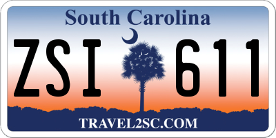 SC license plate ZSI611