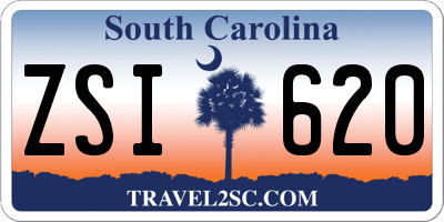 SC license plate ZSI620
