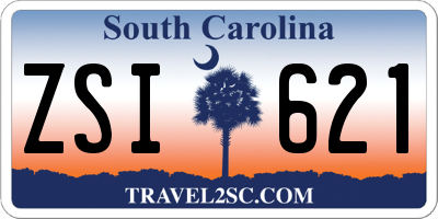 SC license plate ZSI621