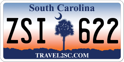 SC license plate ZSI622