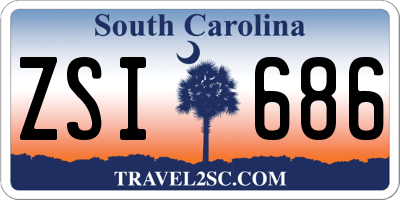 SC license plate ZSI686