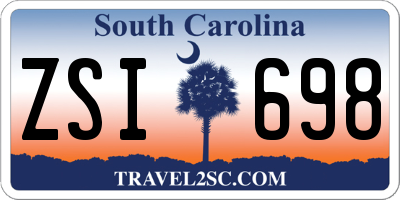 SC license plate ZSI698