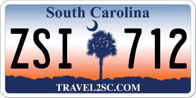 SC license plate ZSI712