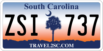 SC license plate ZSI737