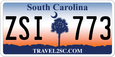 SC license plate ZSI773
