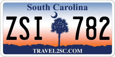 SC license plate ZSI782
