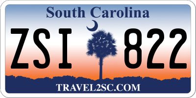 SC license plate ZSI822
