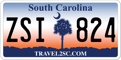 SC license plate ZSI824