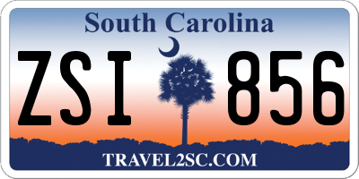 SC license plate ZSI856