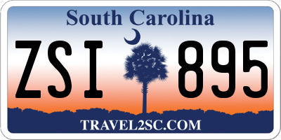 SC license plate ZSI895