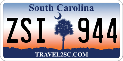 SC license plate ZSI944
