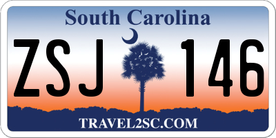 SC license plate ZSJ146