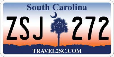 SC license plate ZSJ272