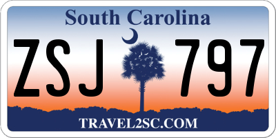 SC license plate ZSJ797