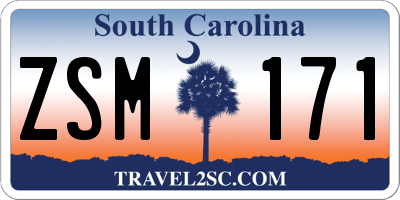 SC license plate ZSM171