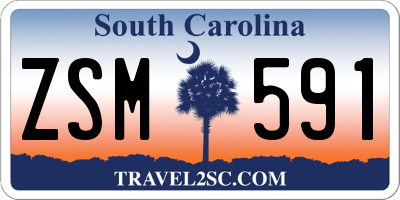 SC license plate ZSM591