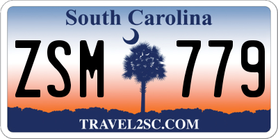 SC license plate ZSM779
