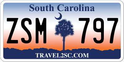 SC license plate ZSM797