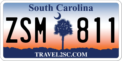 SC license plate ZSM811