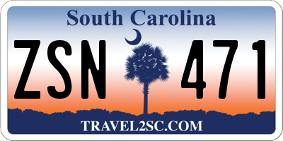 SC license plate ZSN471