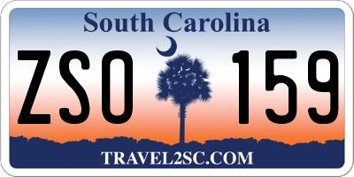 SC license plate ZSO159