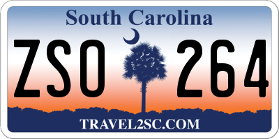 SC license plate ZSO264