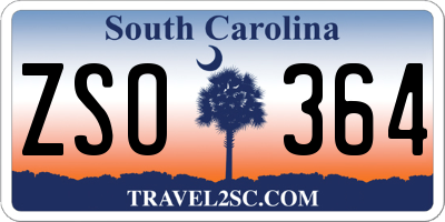 SC license plate ZSO364