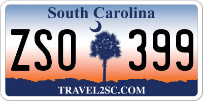 SC license plate ZSO399