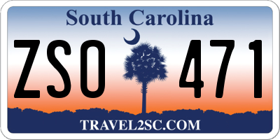 SC license plate ZSO471
