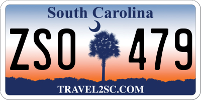 SC license plate ZSO479