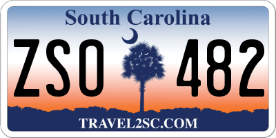 SC license plate ZSO482