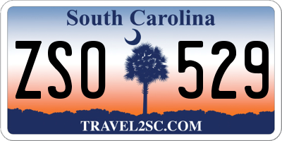 SC license plate ZSO529