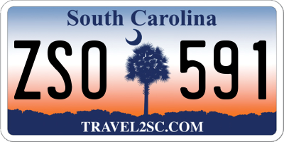 SC license plate ZSO591