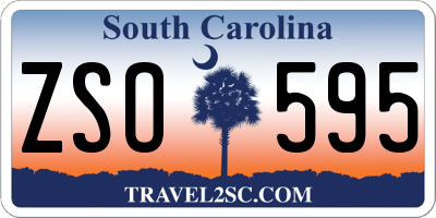 SC license plate ZSO595