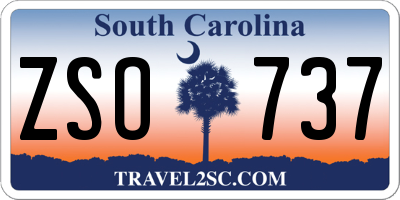 SC license plate ZSO737