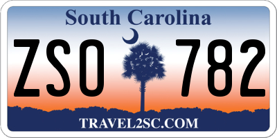 SC license plate ZSO782