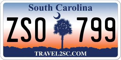 SC license plate ZSO799