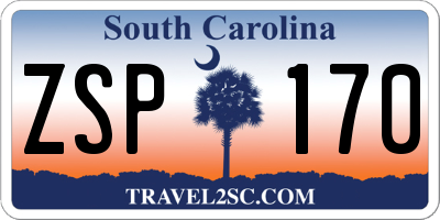 SC license plate ZSP170