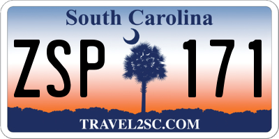 SC license plate ZSP171