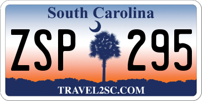 SC license plate ZSP295