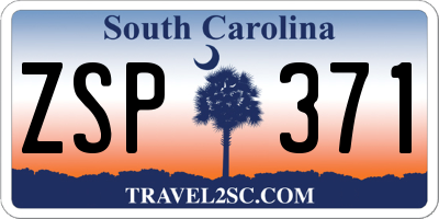 SC license plate ZSP371