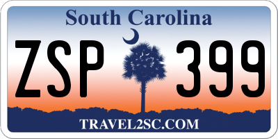 SC license plate ZSP399