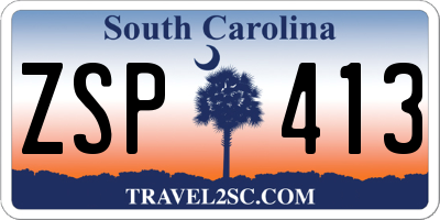 SC license plate ZSP413