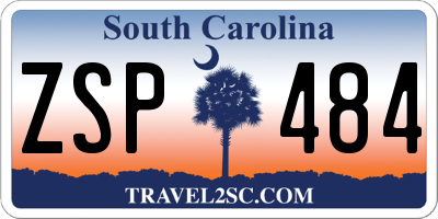 SC license plate ZSP484