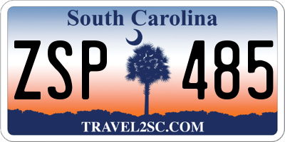 SC license plate ZSP485